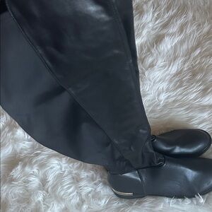 Black Leather Women's Boots
